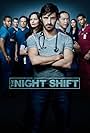 Robert Bailey Jr., Brendan Fehr, Ken Leung, Scott Wolf, Jill Flint, Eoin Macken, James Roch, and Tanaya Beatty in The Night Shift (2014)