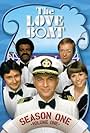 Fred Grandy, Bernie Kopell, Ted Lange, Gavin MacLeod, and Lauren Tewes in The Love Boat (1977)