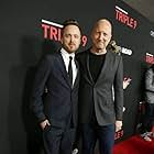 John Hillcoat and Aaron Paul at an event for Triple 9 (2016)