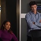 Grant Gustin and Candice Patton in Rogues of War (2023)