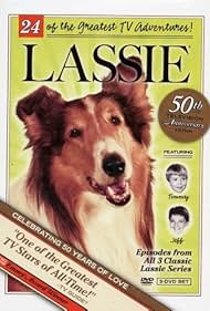 Jon Provost, Tommy Rettig, Lassie the Dog, and Lassie in Lassie (1954)