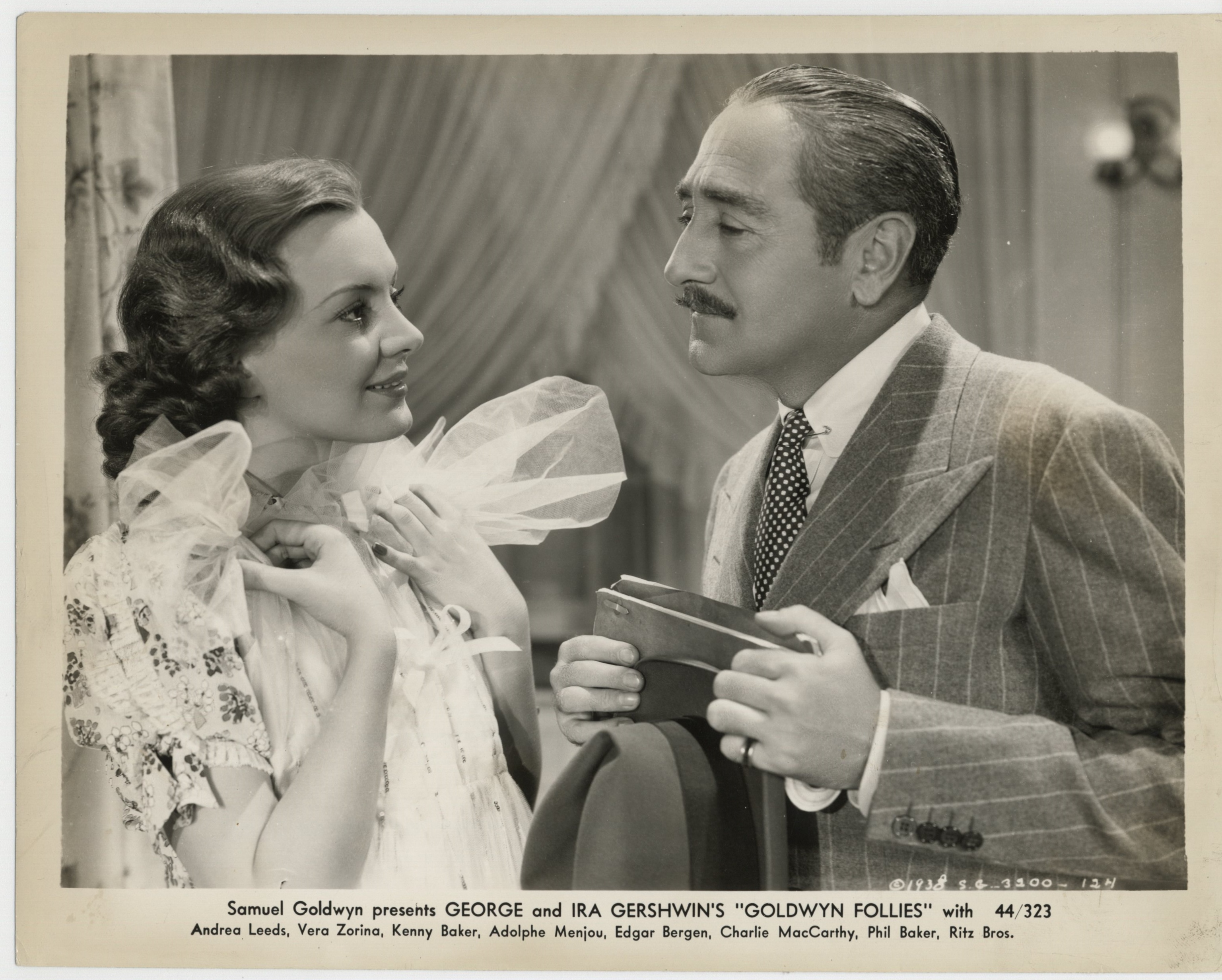 Andrea Leeds and Adolphe Menjou in The Goldwyn Follies (1938)