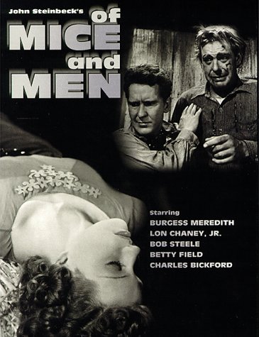 Lon Chaney Jr., Betty Field, and Burgess Meredith in Of Mice and Men (1939)