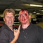Stunt Coordinator Danny Cosmo and me on the set of Attack against the Governor