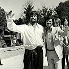 Oliver Reed and Ilya Salkind on the set of THE THREE MUSKETEERS (1973)