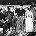 Maureen O'Hara, John Wayne, Barry Fitzgerald, Charles B. Fitzsimons, and Sean McClory in The Quiet Man (1952)