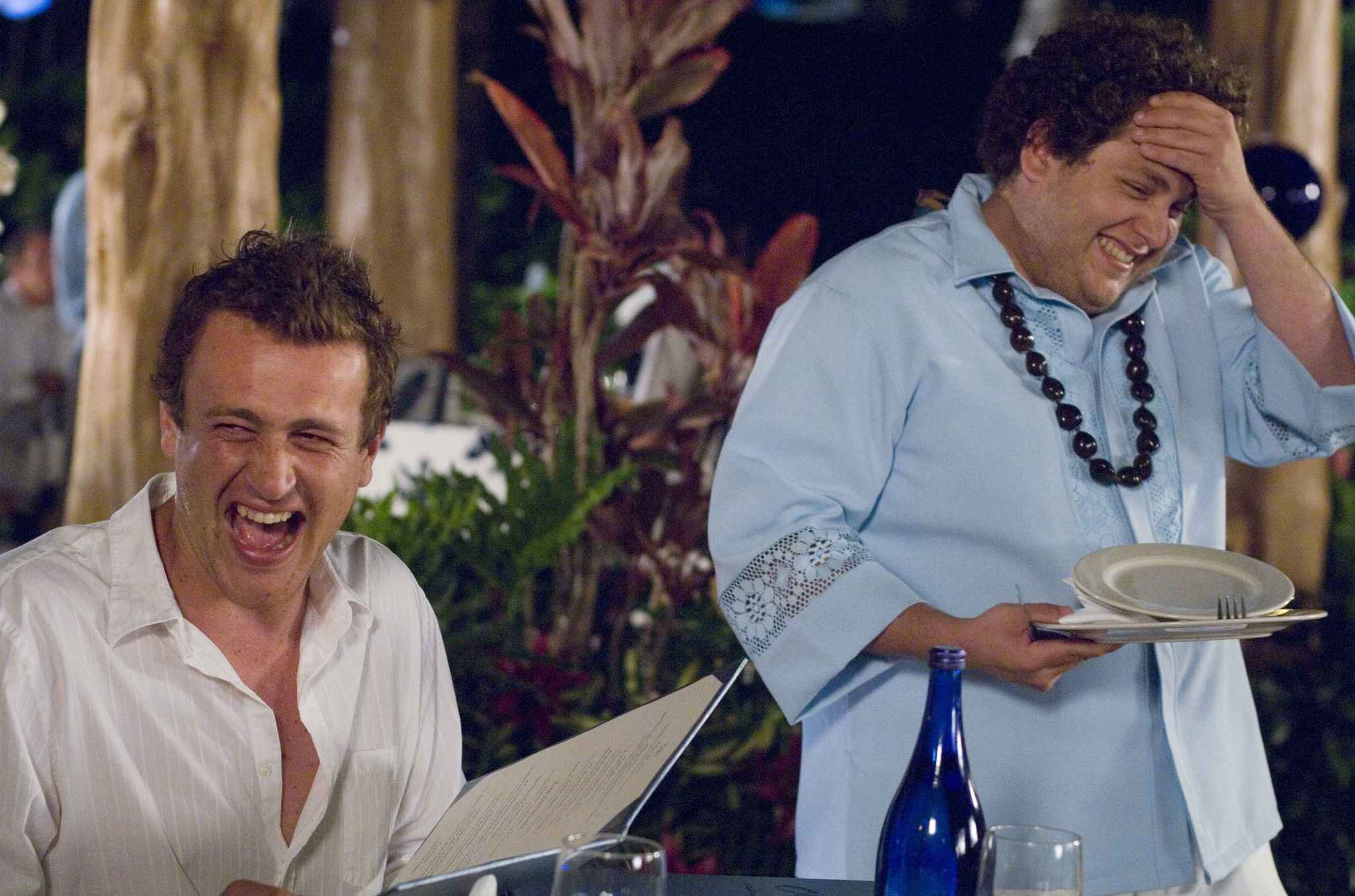 Jason Segel and Jonah Hill in Forgetting Sarah Marshall (2008)