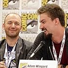 Adam Wingard and Simon Barrett at an event for You're Next (2011)