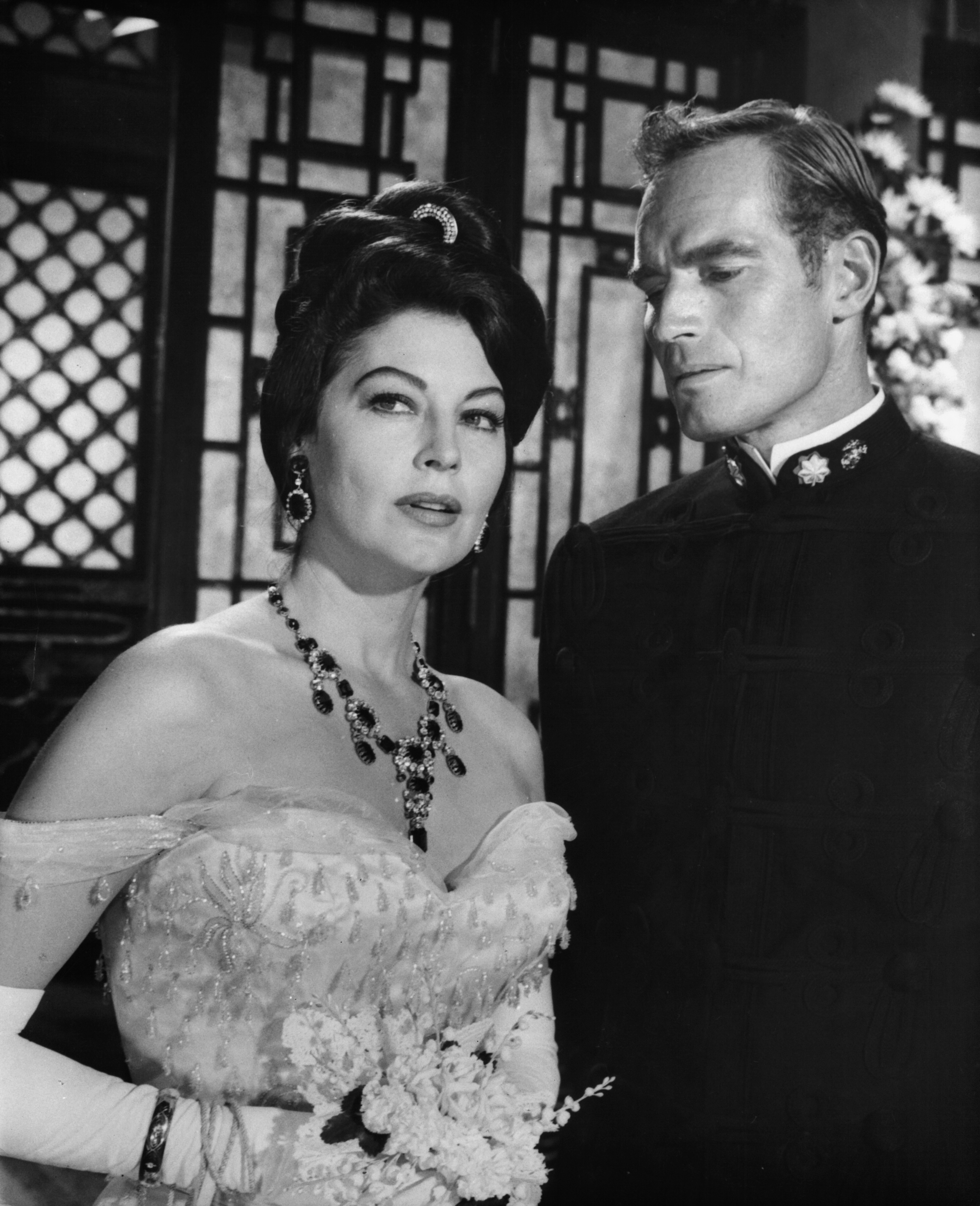 Charlton Heston and Ava Gardner in 55 Days at Peking (1963)