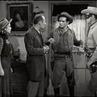 Clayton Moore, John Cliff, Margaret Kerry, and George Lynn in The Lone Ranger (1949)