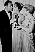 "Academy Awards: 29th Annual," Elizabeth Taylor with husband Mike Todd.