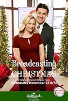 Dean Cain and Melissa Joan Hart in Broadcasting Christmas (2016)