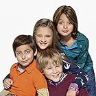 Casey Simpson, Mace Coronel, Aidan Gallagher, and Lizzy Greene in Nicky, Ricky, Dicky & Dawn (2014)