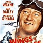 Maureen O'Hara and John Wayne in The Wings of Eagles (1957)