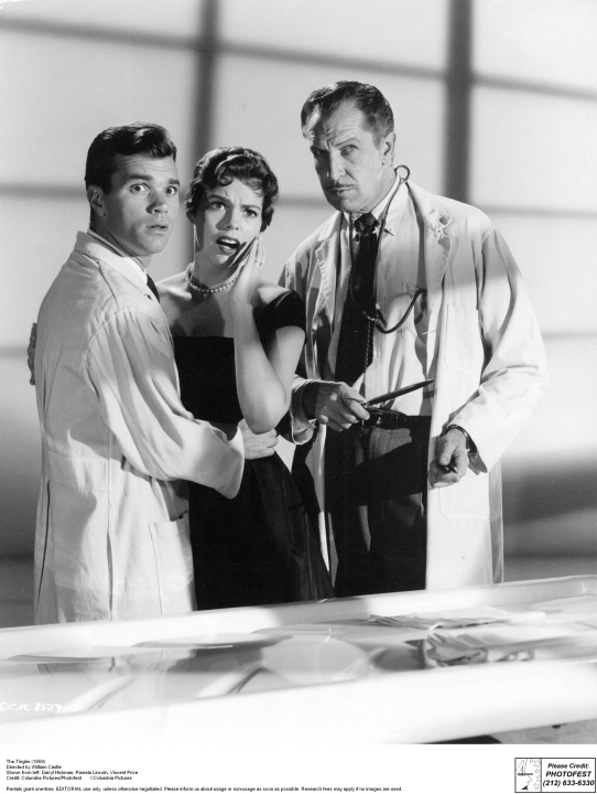 Vincent Price, Darryl Hickman, and Pamela Lincoln in The Tingler (1959)