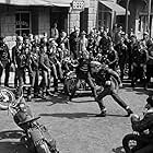Marlon Brando, Lee Marvin, and Jerry Paris in The Wild One (1953)
