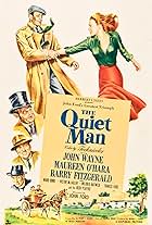 Maureen O'Hara, John Wayne, Ward Bond, Barry Fitzgerald, and Victor McLaglen in The Quiet Man (1952)
