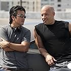 Vin Diesel and Justin Lin in Fast Five (2011)
