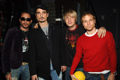 Nick Carter, Brian Littrell, A.J. McLean, Kevin Scott Richardson, and Backstreet Boys