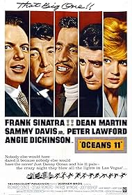 Frank Sinatra, Angie Dickinson, Dean Martin, Sammy Davis Jr., and Peter Lawford in Ocean's Eleven (1960)