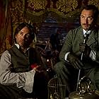 Jude Law and Robert Downey Jr. in Sherlock Holmes: A Game of Shadows (2011)