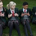 Georgia Henshaw, Eleanor Tomlinson, Georgia Groome, and Manjeeven Grewal in Angus, Thongs and Perfect Snogging (2008)
