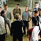 Brad Pitt, George Clooney, Don Cheadle, Matt Damon, Casey Affleck, Elliott Gould, Scott Caan, Eddie Izzard, Eddie Jemison, and Shaobo Qin in Ocean's Twelve (2004)