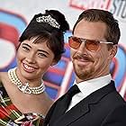 Benedict Cumberbatch and Xochitl Gomez at an event for Spider-Man: No Way Home (2021)