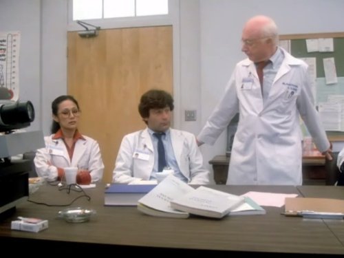 Terence Knox, Norman Lloyd, and Kim Miyori in St. Elsewhere (1982)