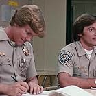 Caitlyn Jenner and Larry Wilcox in CHiPs (1977)