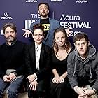 Kevin Smith, Zach Galifianakis, Rebecca Dinerstein, Jenny Slate, and Alex Sharp at an event for The IMDb Studio at Sundance (2015)