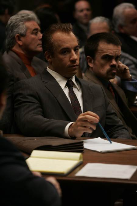 Vin Diesel, Peter Dinklage, and Frank Pietrangolare in Find Me Guilty (2006)