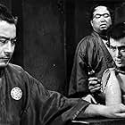 Toshirô Mifune, Daisuke Katô, and Tatsuya Nakadai in Yojimbo (1961)