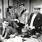 Edd Byrnes, Louis Quinn, Roger Smith, and Efrem Zimbalist Jr. in 77 Sunset Strip (1958)