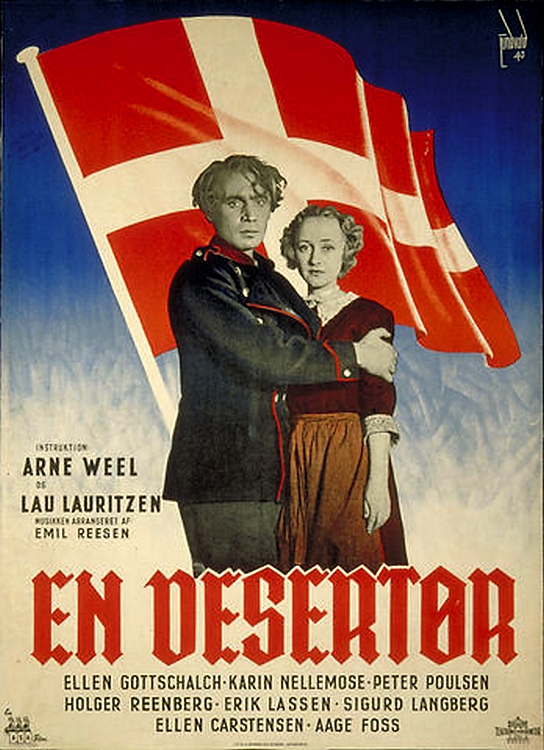 Ellen Gottschalch and Peter Poulsen in En desertør (1940)