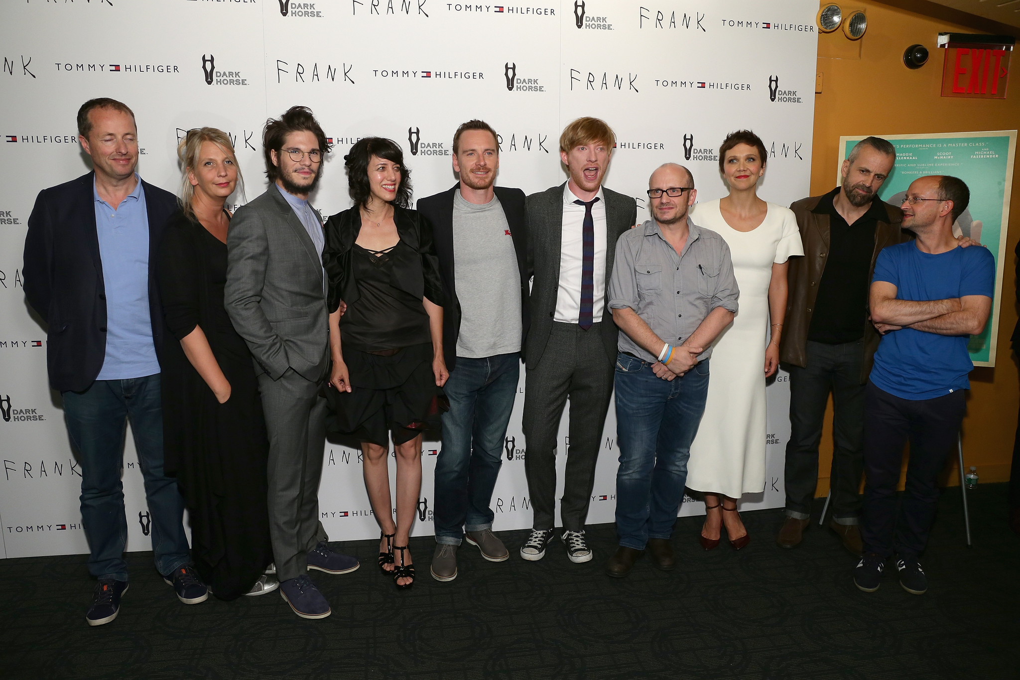 Ed Guiney, Maggie Gyllenhaal, Stephen Rennicks, Lenny Abrahamson, Michael Fassbender, Andrew Lowe, Domhnall Gleeson, Carla Azar, and Stevie Lee