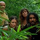 Mira Furlan, Naveen Andrews, Terry O'Quinn, and Evangeline Lilly in Lost (2004)