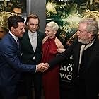 Mark Wahlberg, Ridley Scott, Michelle Williams, and Charlie Plummer