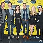 Marisa Coughlan, Matt Bomer, Jack Plotnick, Kali Rocha, Michael Stoyanov, and Patrick Wilson at an event for Space Station 76 (2014)