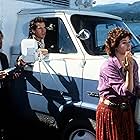 Steve Guttenberg, Ally Sheedy, and Fisher Stevens in Short Circuit (1986)