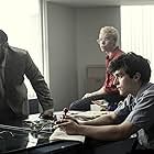 Will Poulter, Asim Chaudhry, and Fionn Whitehead in Black Mirror: Bandersnatch (2018)