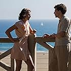 Jesse Eisenberg and Kristen Stewart in Café Society (2016)