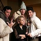 Stephen Colbert, Paul Dinello, Chris Pratt, and Amy Sedaris at an event for Strangers with Candy (2005)