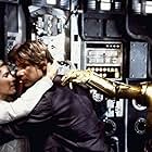 Harrison Ford, Anthony Daniels, and Carrie Fisher in Star Wars: Episode V - The Empire Strikes Back (1980)