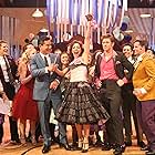 Mario Lopez, Barry Pearl, Andrew Call, Yvette Gonzalez-Nacer, Aaron Tveit, and Jordan Fisher in Grease Live! (2016)