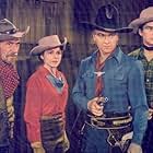 William Boyd, Andy Clyde, Russell Hayden, and Eleanor Stewart in Pirates on Horseback (1941)