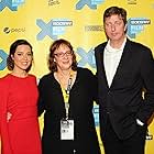 Hal Hartley, Janet Pierson, and Aubrey Plaza at an event for Ned Rifle (2014)