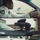 Getting slammed by a cop car in Cymbeline aka Anarchy (2014)