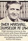 Arthur Hill in Owen Marshall, Counselor at Law (1971)