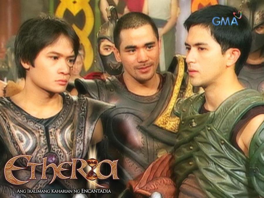 Neil Ryan Sese, Dennis Trillo, and Ping Medina in Etheria (2005)